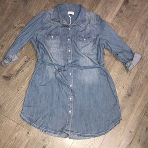 Universal Thread Jean Denim Dress with belt tie